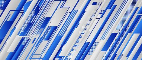 abstract blue tech background with gradient lines. illustration vector
