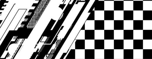 abstract racing background with checkboard and lines vector