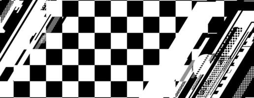 abstract racing background with checkboard and lines vector