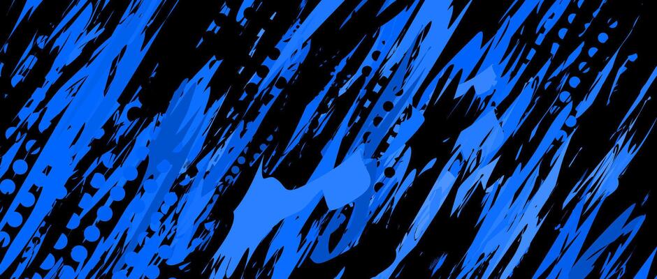 abstract background in black and blue, incorporating halftone brush effects. illustration