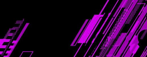 abstract modern black and purple background with geometric shape vector