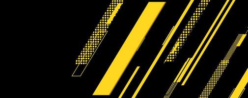 a black and yellow abstract background with lines vector