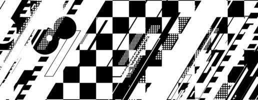 abstract racing background with checkboard and lines vector