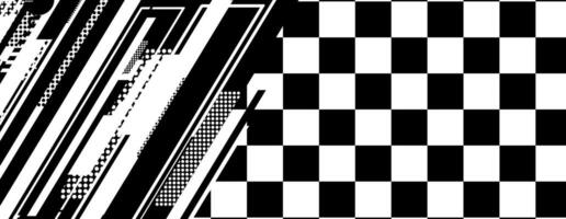 abstract racing background with checkboard and lines vector