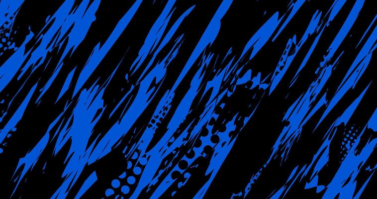 abstract background in black and blue, incorporating halftone brush effects. illustration