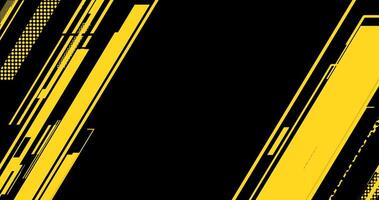a black and yellow abstract background with lines vector