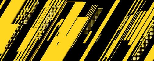 a black and yellow abstract background with lines vector