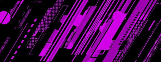 abstract modern black and purple background with geometric shape vector