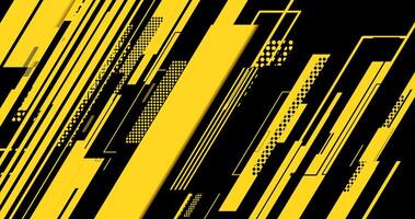 a black and yellow abstract background with lines vector