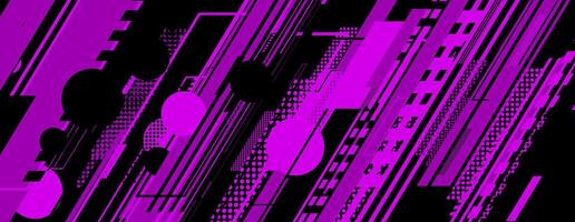 abstract modern black and purple background with geometric shape vector