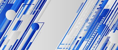 abstract blue tech background with gradient lines. illustration vector