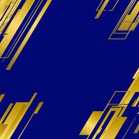 elegant background with blue and gold lines vector