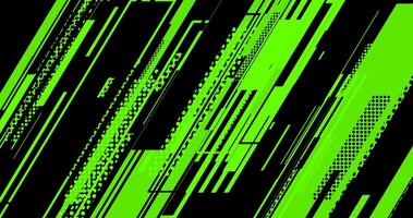 a green and black background with geometric lines and dots vector