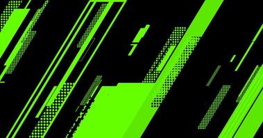 a green and black background with geometric lines and dots vector
