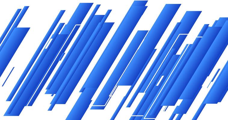 a blue and white background with lines