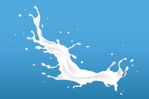 splash milk. additional elements of milk design vector