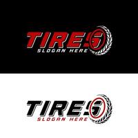 Tire logo, tire store logo design illustration. tire simple icons vector