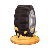 Illustration of tire vector