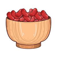 Illustration of red beans vector