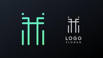 Stylized letter T, tech-inspired typography logo, unique extraterrestrial civilization symbol ancient inscriptions for creative branding, tech logo. Nordic runes monogram, abstract linear logotype vector