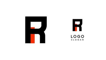 Bauhaus flat unique Letter R, color logo for business, tech apps, architectural brands. Minimal modular geometric design, simple modern branding. logotype vector
