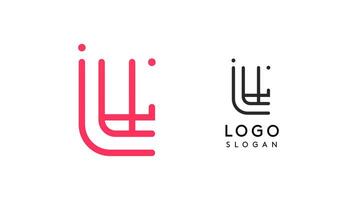 Stylized letter L, tech-inspired typography logo, unique extraterrestrial civilization symbol ancient inscriptions for creative branding, tech logo. Nordic runes monogram, abstract linear logotype vector