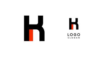 Bauhaus flat unique Letter K, color logo for business, tech apps, architectural brands. Minimal modular geometric design, simple modern branding. logotype vector