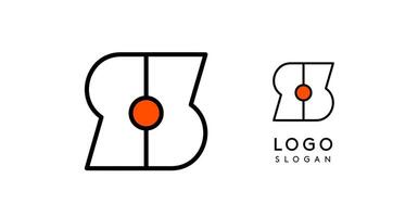 Abstract S letter logo with blue dots. Minimalist linear design, bold and clean letter monogram for corporate branding, tech startups, security businesses, and game apps. illustration. vector