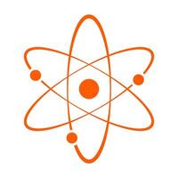 Atom molecule icon on white background. vector