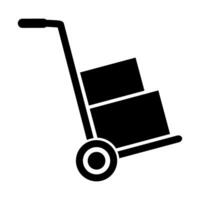 Handcart icon on white background. vector
