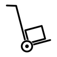 Handcart icon on white background. vector