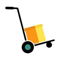Handcart icon on white background. vector
