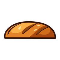Slice of bread icon on white background. vector