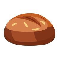 Slice of bread icon on white background. vector