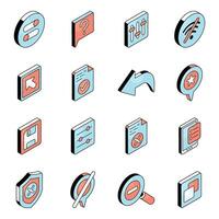 Set of Interface Flat Icons vector