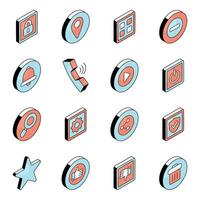 Set of Ux Flat Icons vector
