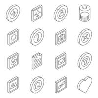 Set of Ui Linear Icons vector