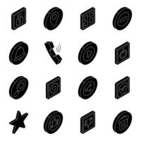 Set of Ux Flat Icons vector