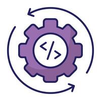 Perfect design icon of setting update vector