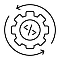 Perfect design icon of setting update vector