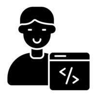 Premium download icon of programmer vector