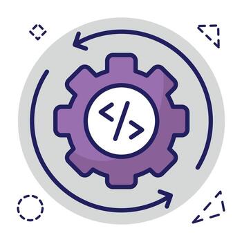 Perfect design icon of setting update vector