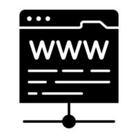 Modern design icon of www vector