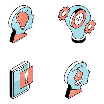 Set of Web Designing Flat Icons vector