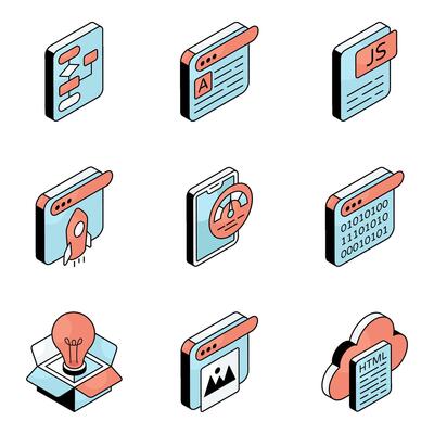 Set of Designing Equipment Flat Icons