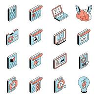 Set of Graphic Designing Flat Icons vector