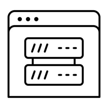 un diseño de icono de servidor de datos vector