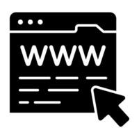 Modern design icon of www vector