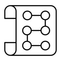 Conceptual flat design icon of hierarchy vector