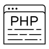 Conceptual flat design icon of css coding vector